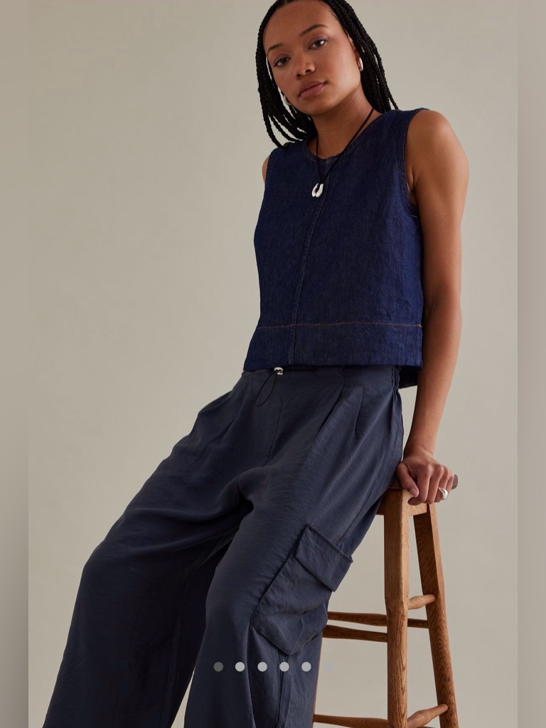 Nwot Pilcro By Anthropologie Denim Shell Tank